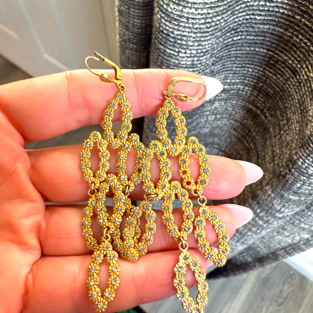 Cute Antique Gold Earrings